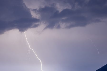 Orage en montagne