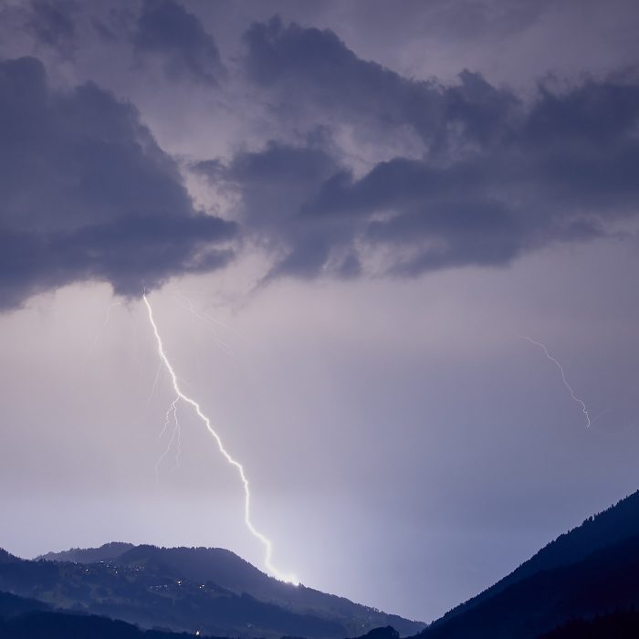 Orage en montagne