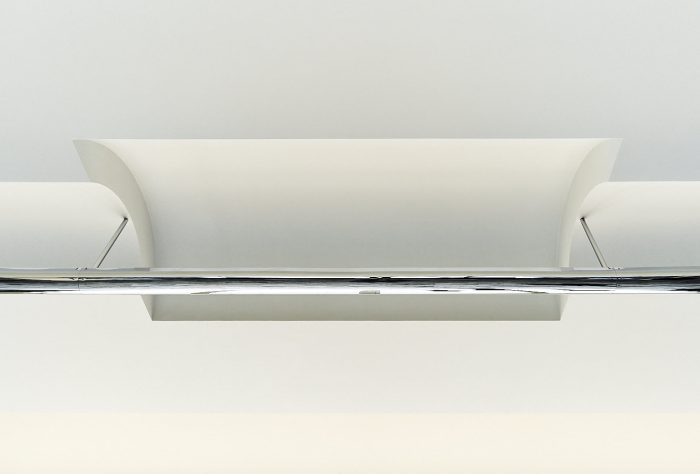 Photographie abstraite d’architecture, luminaire minimaliste abstrait